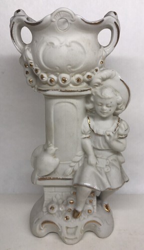Beau vase biscuit - vase, sujet