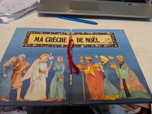 Crèche noël livre - ma,