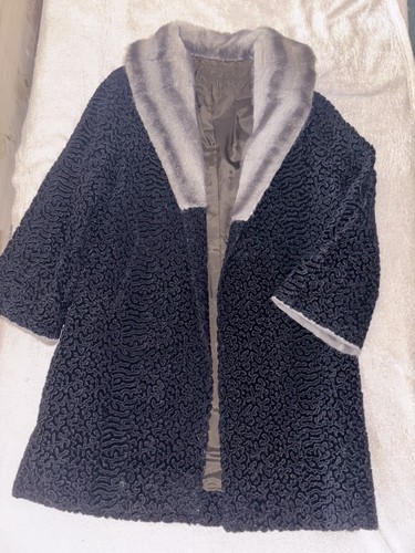 Manteau astrakan vintage 40 - manteau,
