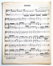 Partition vintage sheet music