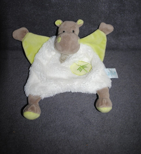 Doudou plat hippopotame - 🍀doudou,