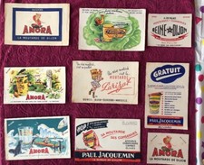 9 Buvards publicitaire anciens