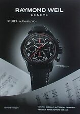 PUBLICITE MONTRE RAYMOND WEIL HORLOGERIE GENEVE PARTITION DE 2012 FRENCH AD PUB