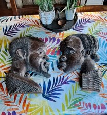 Sculptures Mural Art Africain