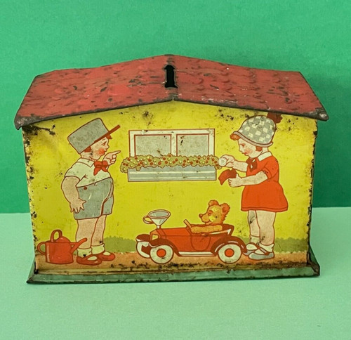 Ancienne tirelire tole - tirelire,