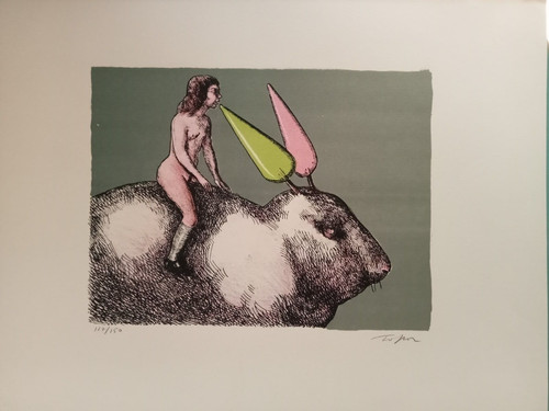 Lithographie roland topor - lithographie,
