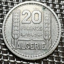 PIECE DE 20 FRANCS 1949 ALGÉRIE (1286)