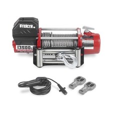 Treuil électrique furtif 24v 13500lbs corde en acier 2 télécommande sans fil ...