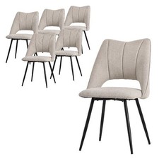 6x Chaise de cuisine pieds en