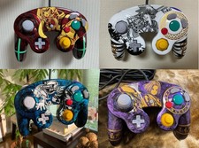 Manette GameCube personnalisée Nintendo Super Smash Bros paint Switch