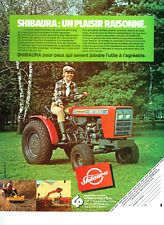 publicité Advertising 0423 1980   Shibaura  SE 1300 tracteur jardinage