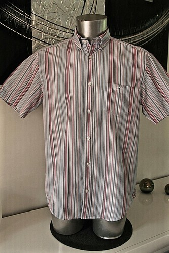 Chemise manches courtes rayée - manches,