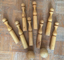 Jouet Ancien Jeu de 8 Quilles