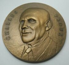 MÉDECINE - Rare médaille offerte à Charles PROUX Fédération Electro-Radiologiste