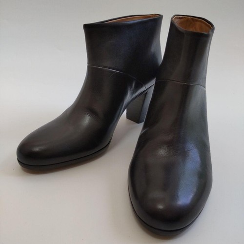 Bottines cuir noir maison - bottines,