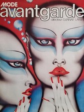 Affiche originale Mode Avantgarde Illustration de Beate Bromse (1981) 61 x 80 cm
