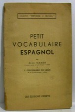 Petit vocabulaire espagnol (coll. méthode et travail) | Cazes | Etat correct