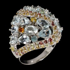 925 Bague en Argent Ovale