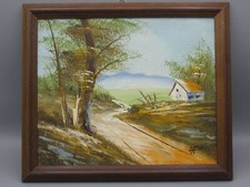 Peinture Paysage avec cabane