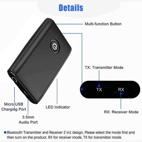 Transmetteur bluetooth 0 - transmetteur, 5.0