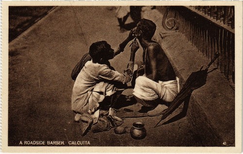 India roadside barber - pc,