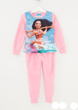 🙋🏽Pyjama Vaiana la légende du bout du monde Disney - Rose et ciel.Taille 2 ans