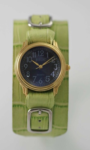 Montre quartz pile cuir - quartz, À