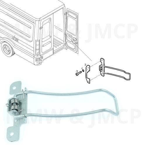 Attache limiteur porte - attache,