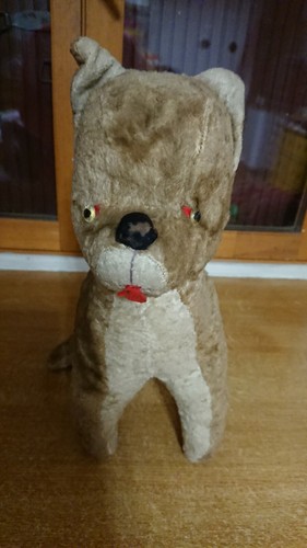 Chien peluche velours - chien, en
