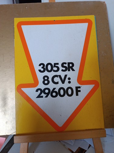 Fiche produit peugeot 305 - fiche,