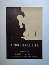 André Brasilier Affiche Exposition Galerie De Paris 1976 Imp Mourlot Exhibition 