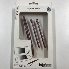NEUF NEW lot 3 stylet rouge bordeaux nintendo DS lite DSI XL