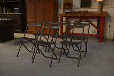 Chaises pliantes industrielles assemblage par brasure travail français vers 1950