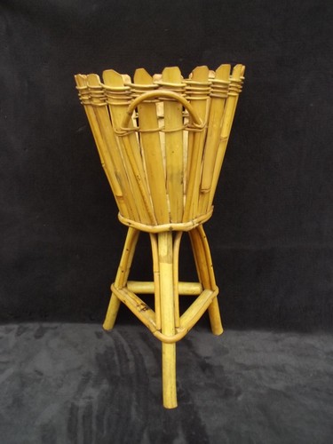 Ancien porte pot bambou - porte,