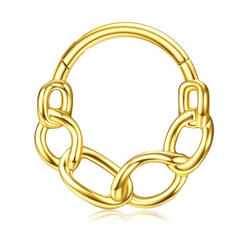 14k 16g anneaux septum - anneaux,