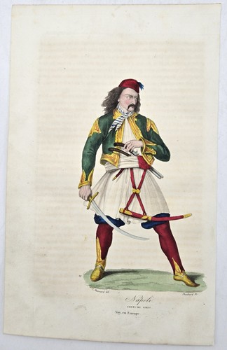 Gravure aquarellée xixe - gravure,