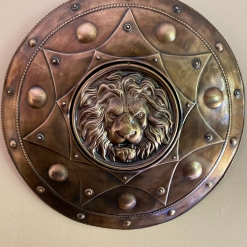 Bouclier visage lion - bouclier,