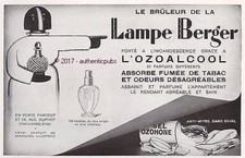 PUBLICITE LAMPE BERGER BRULE