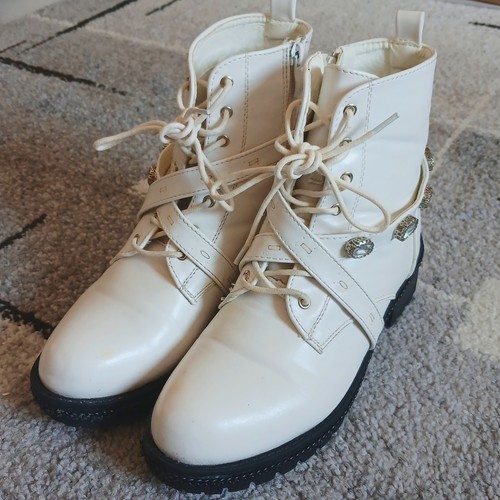 Bottines blanches wilady style - blanches,