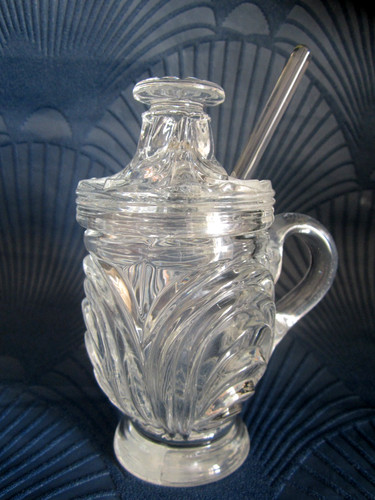 Ancien moutardier cristal - ancien,