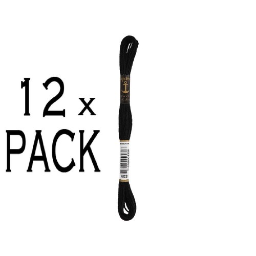 12x anchor torsade noir - torsade, 8m,