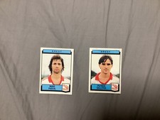 ANCIENNE IMAGE DE FOOT PANINI 88 1988 MAILLOT BREST PATRICK COLLETER MARC PASCAL