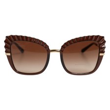 Lunettes Dolce & Gabbana DG6131 Plissé Marron Papillon Carré 370 USD