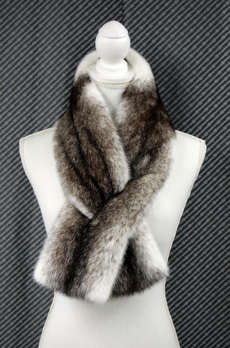 écharpe luxe fourrure - Écharpe,