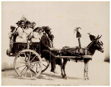Italie, Palermo, Carretto siciliano, G. Incorpora Vintage albumen print,  Tira