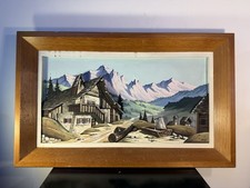 Tableau ancien paysage de