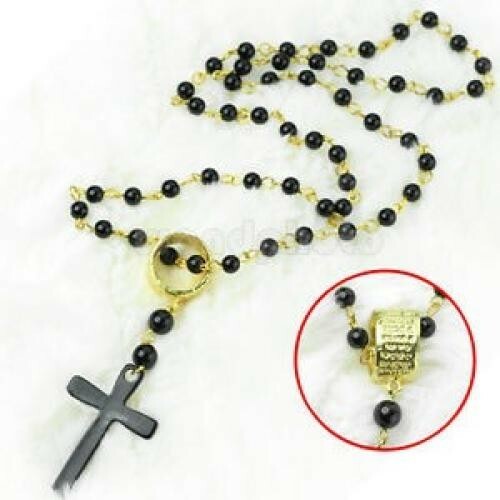 Unisex rosary black - rosary, bead