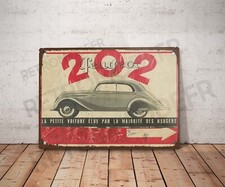 Plaque métal vintage peugeot