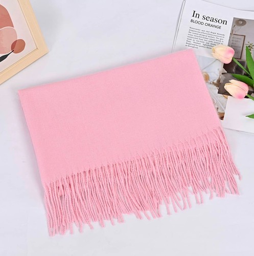 écharpe rose cashmère - Écharpe,