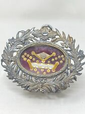 Reliquaire Sacred Art Sacré Médaillon Metal Argenté Reliquary 19 eme n41